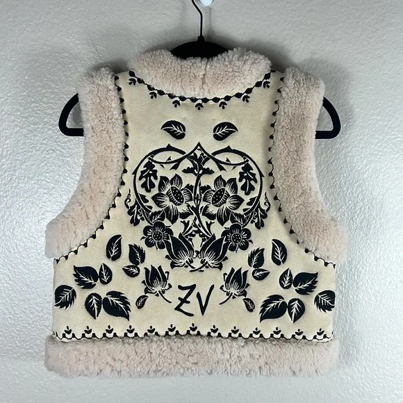 (SOLD) Zadig & Voltaire Feti Shearling Cardigan Vest - Picture 10 of 15